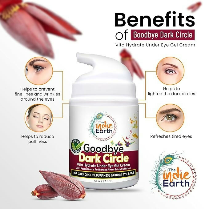 The Indie Earth Good Bye Dark Circles Vita Rich Under Eye Gel Cream - Distacart