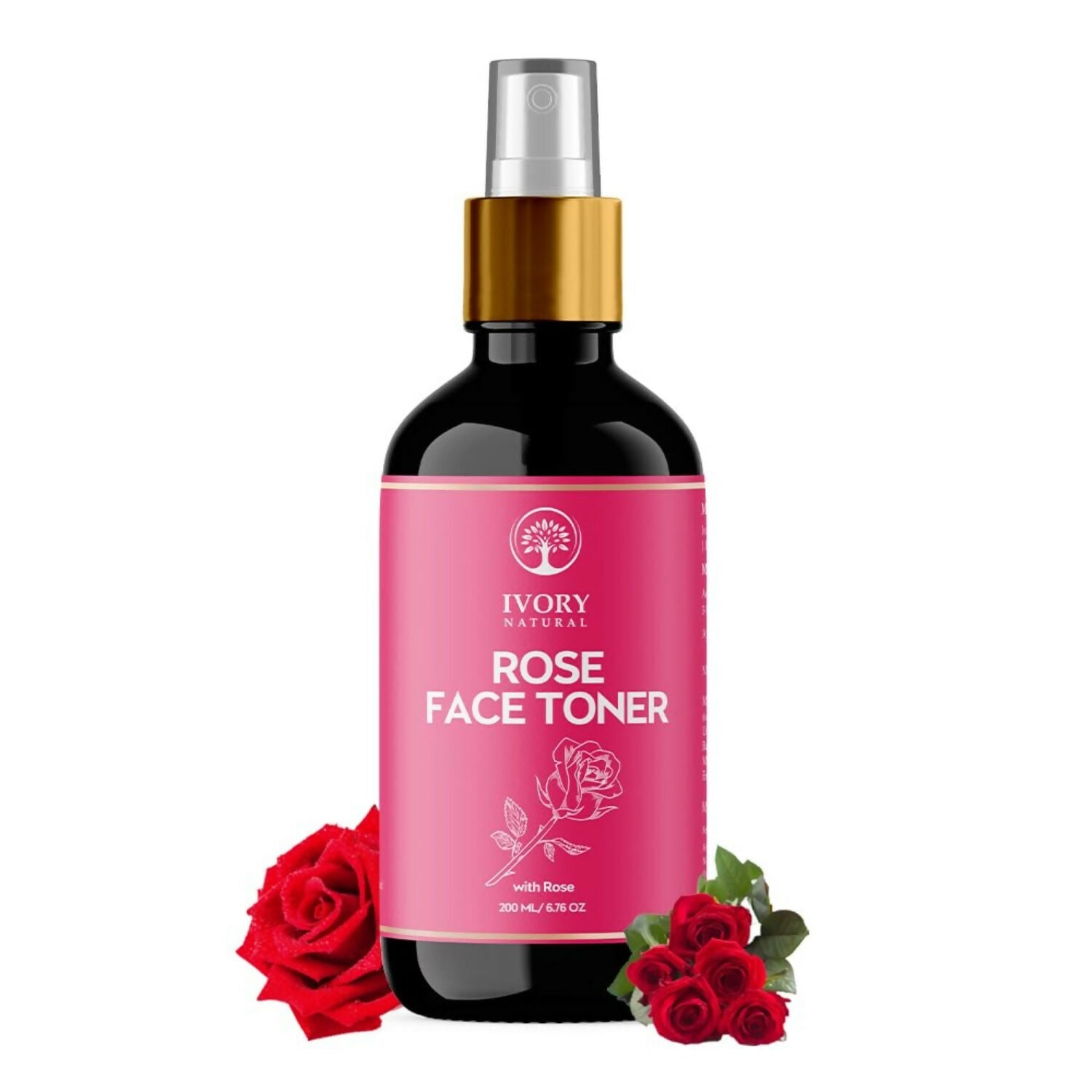 Ivory Natural Rose Facial Toner For Impurities, Soothing Hydration, Balancing Ph & Enhancing Skin Elasticity - Distacart