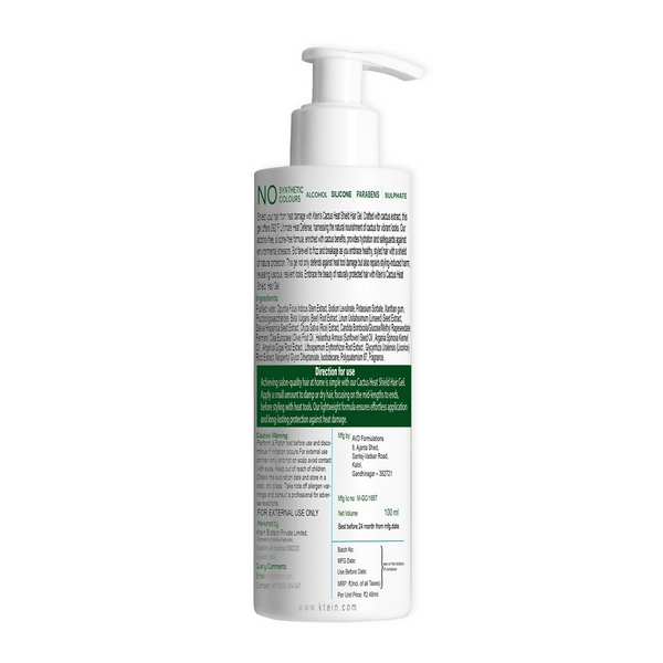 Ktein Cactus Heat Gel: 392°F Ultimate Heat Defense & Luscious Hair - Distacart