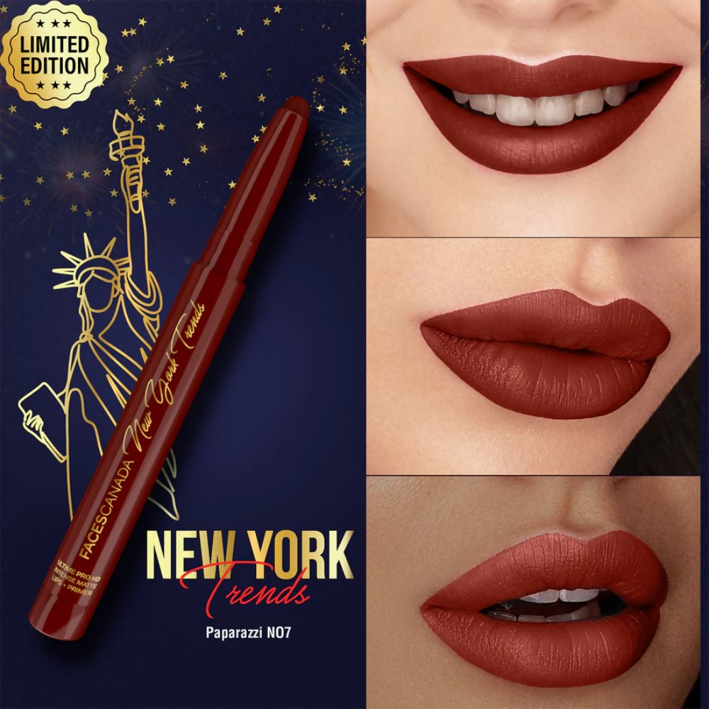 Faces Canada Ultime Pro HD Intense Matte Lips + Primer - Paparazzi N07 - Distacart