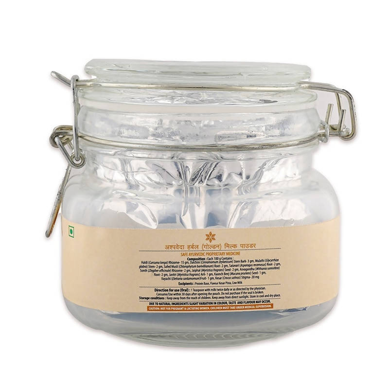 Ashpveda Herbal (Golden) Milk Powder - Distacart