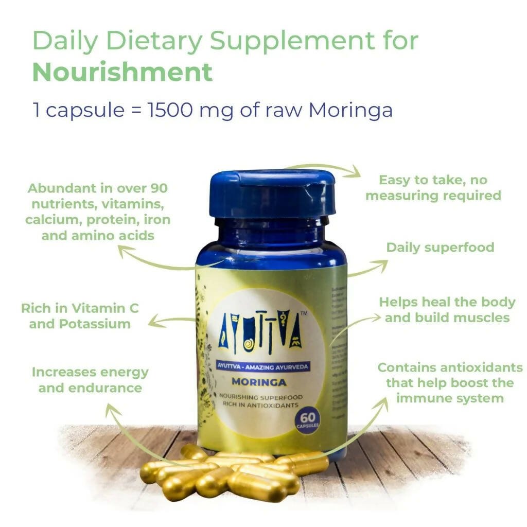 Ayuttva Moringa Capsules - Distacart