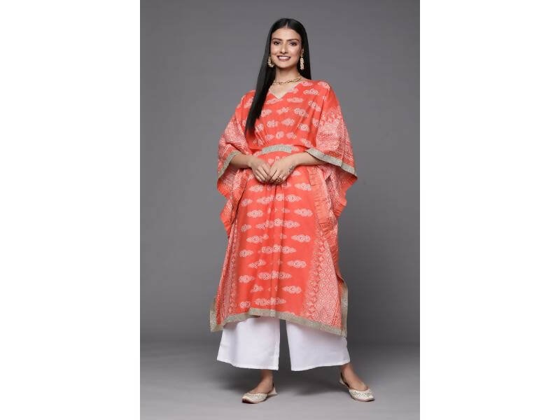 Ahalyaa Women's Traditional wear Kurta Set - Rust - Distacart