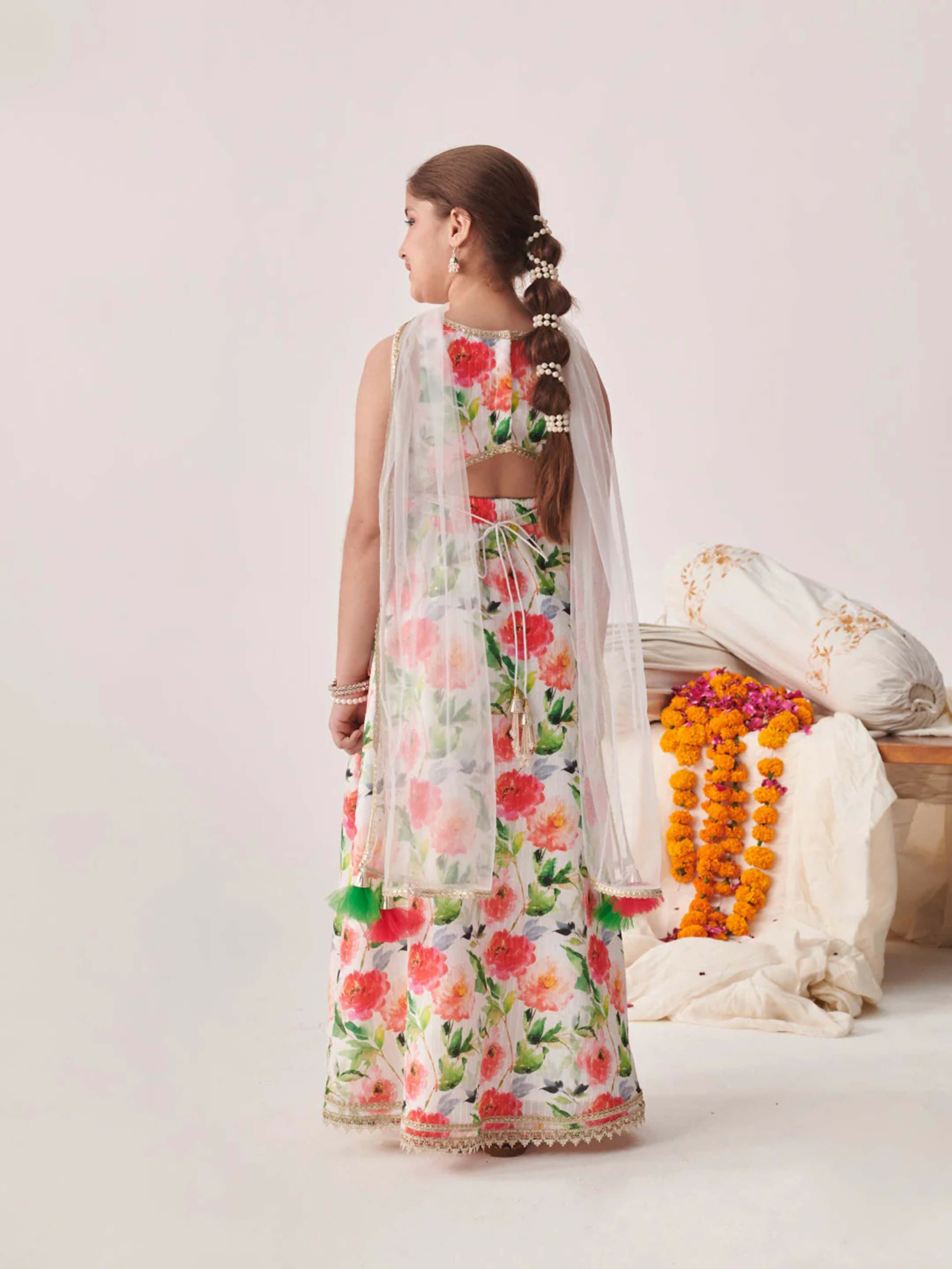 Joban Fashion Girl's Multi Color Lehenga Choli