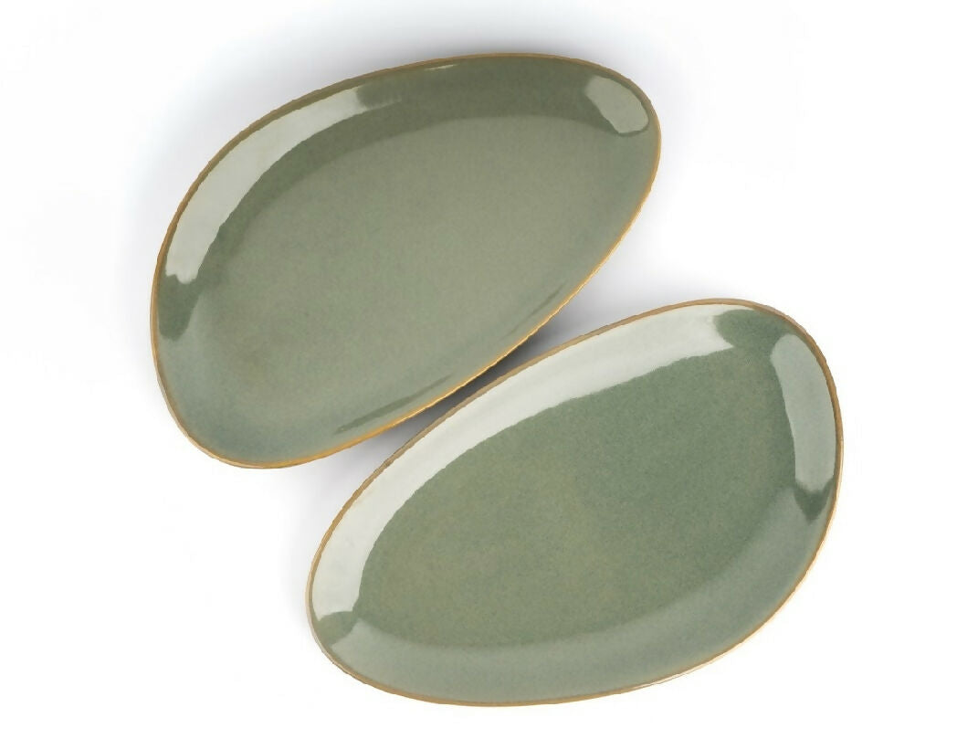 Simply Soho River Pebble Platter Set of 2 - Distacart