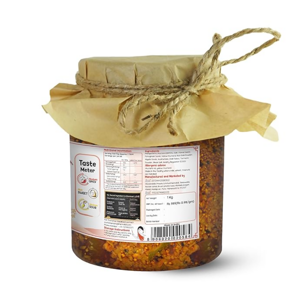 FarmDidi Punjabi Mango Pickle - Tangy & Salty - Distacart