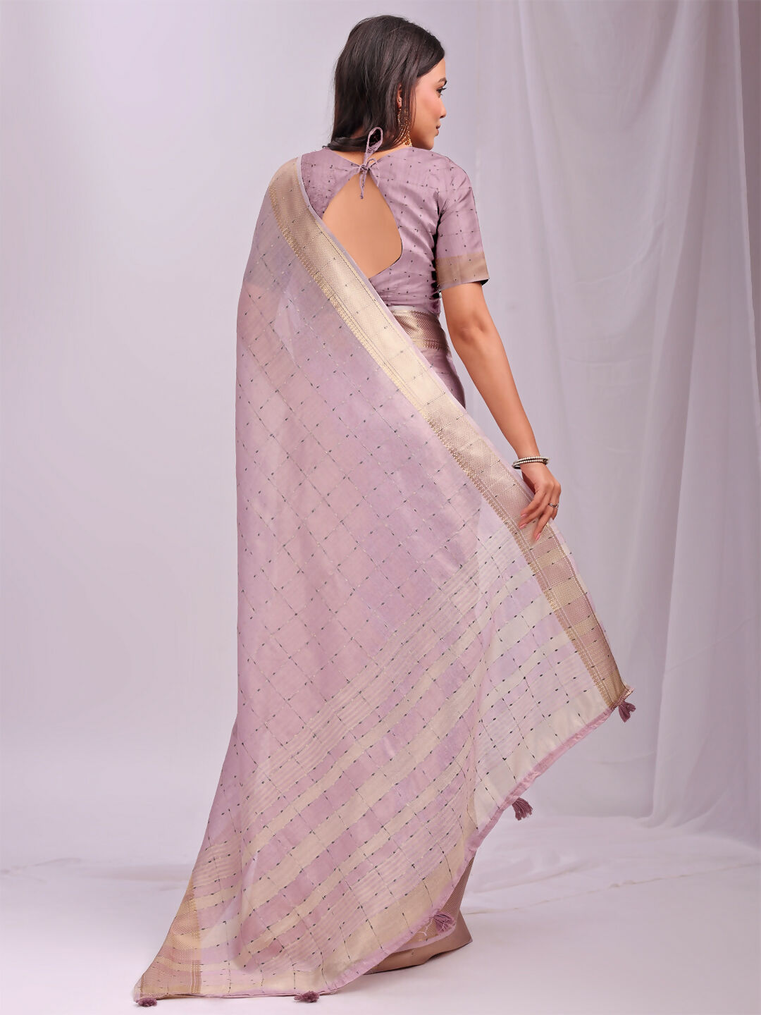 Astita Organza Light Pink Saree