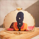 Thumbnail for Joban Fashion Flower Lady Printed Clutch - Multicolor