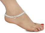 Thumbnail for AanyaCentric Gold-plated Mangalsutra Pendant Earring Set & Silver Plated Anklet - Distacart