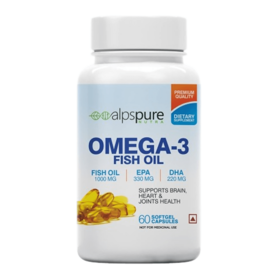 Alpspure Nutra Omega 3 Fish Oil Capsules - Distacart