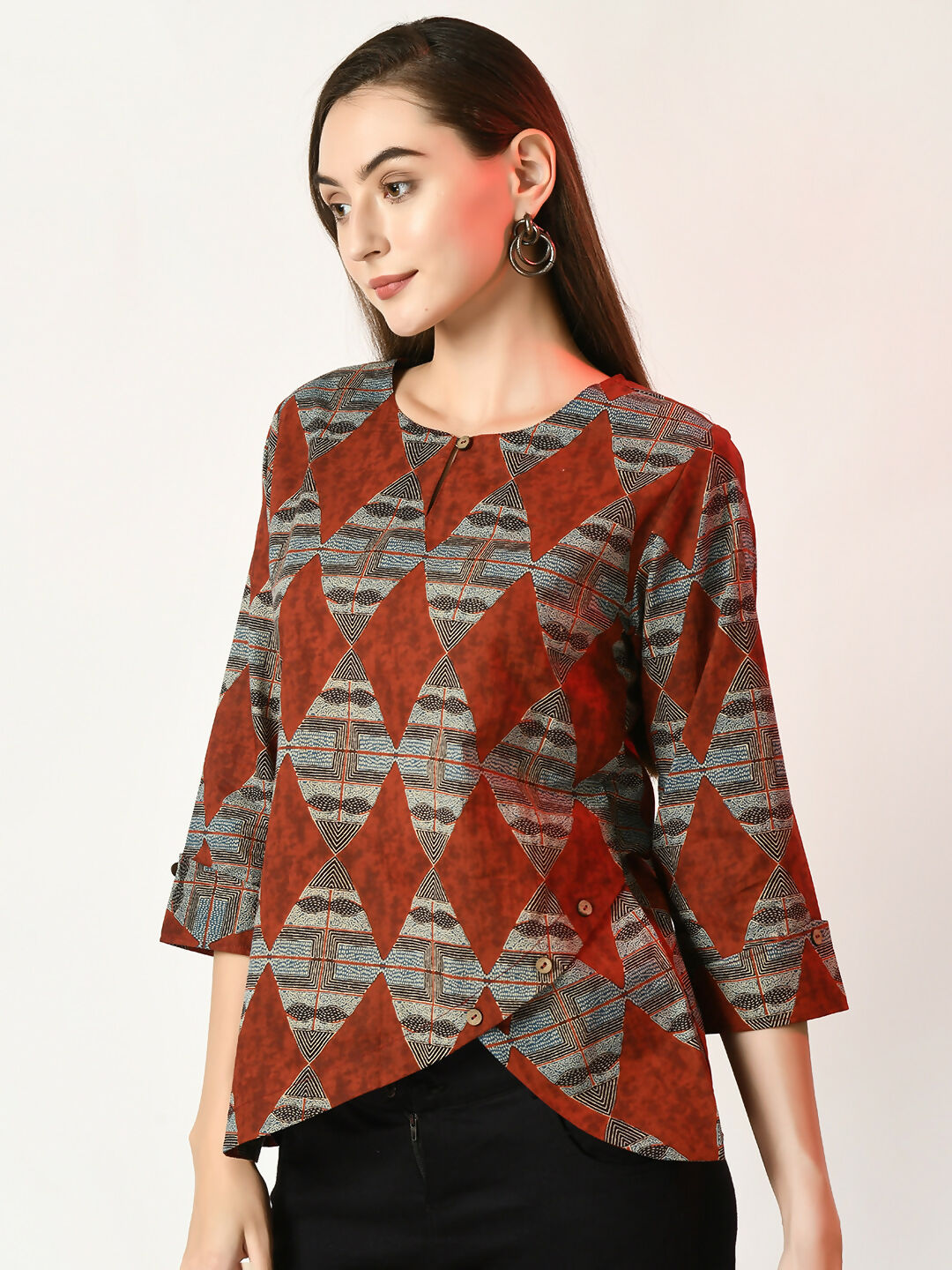 Myshka Women's Multi Printed Top - Distacart