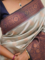 Thumbnail for Anouk Woven Design Zari Banarasi Saree