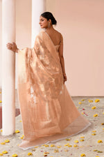 Thumbnail for Joban Fashion Gold Banarasi Tissue Saree