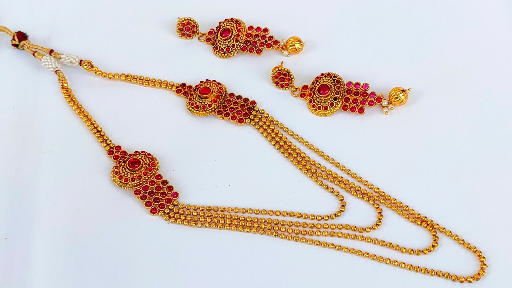 Pink Kemp Layer Necklace Set - Distacart