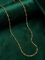 Thumbnail for NVR Women Gold Plated Handcrafted Minimal Chain - Distacart