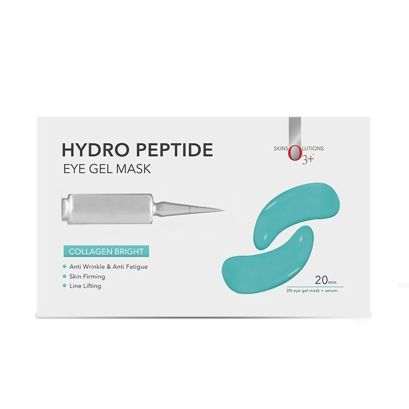 Professional O3+ Hydro Peptide Hydrogel Eye Patch Mask With Collagen & Hyaluronic Acid For Dark Circles - Distacart