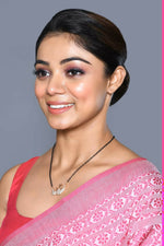 Thumbnail for Joban Fashion Women Golden White Ad Mangalsutra With Chain And Without Earrings - Distacart