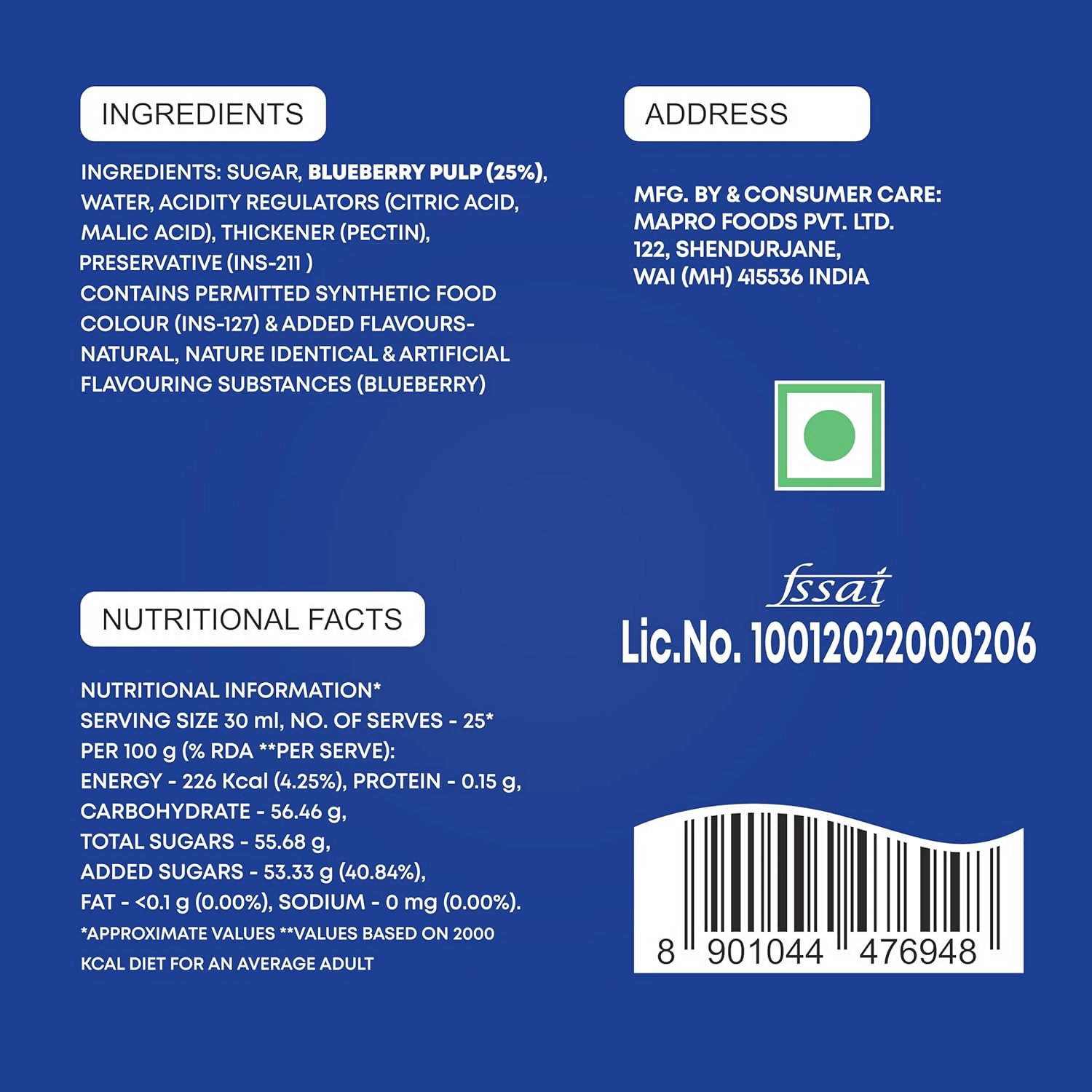 Mapro Blueberry Crush - Dista