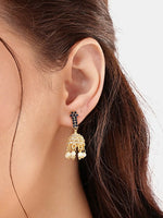 Thumbnail for Nuyug 22K Gold Plated Sage Belle Mini Jhumki Earrings