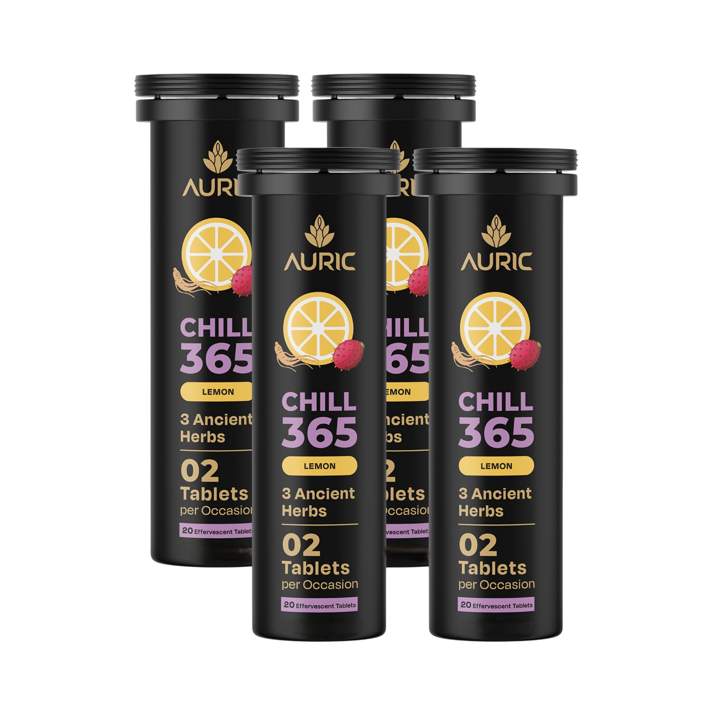 Auric Chill 365 Tablets | Lemon Flavour - Dista