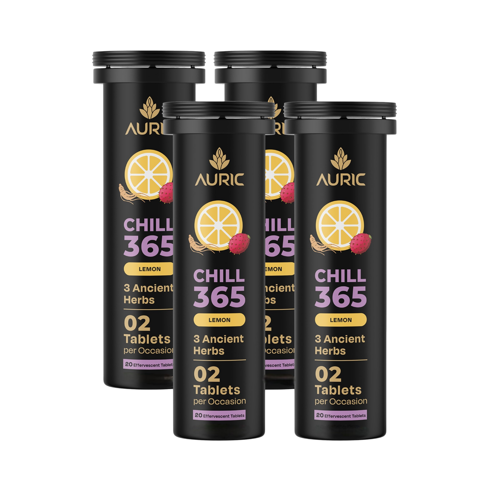 Auric Chill 365 Tablets | Lemon Flavour - Dista