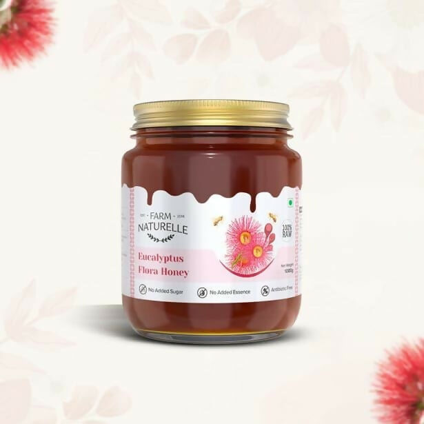 Farm Naturelle Eucalyptus Flower Honey - Raw, Unprocessed Wild Forest Honey - Distacart