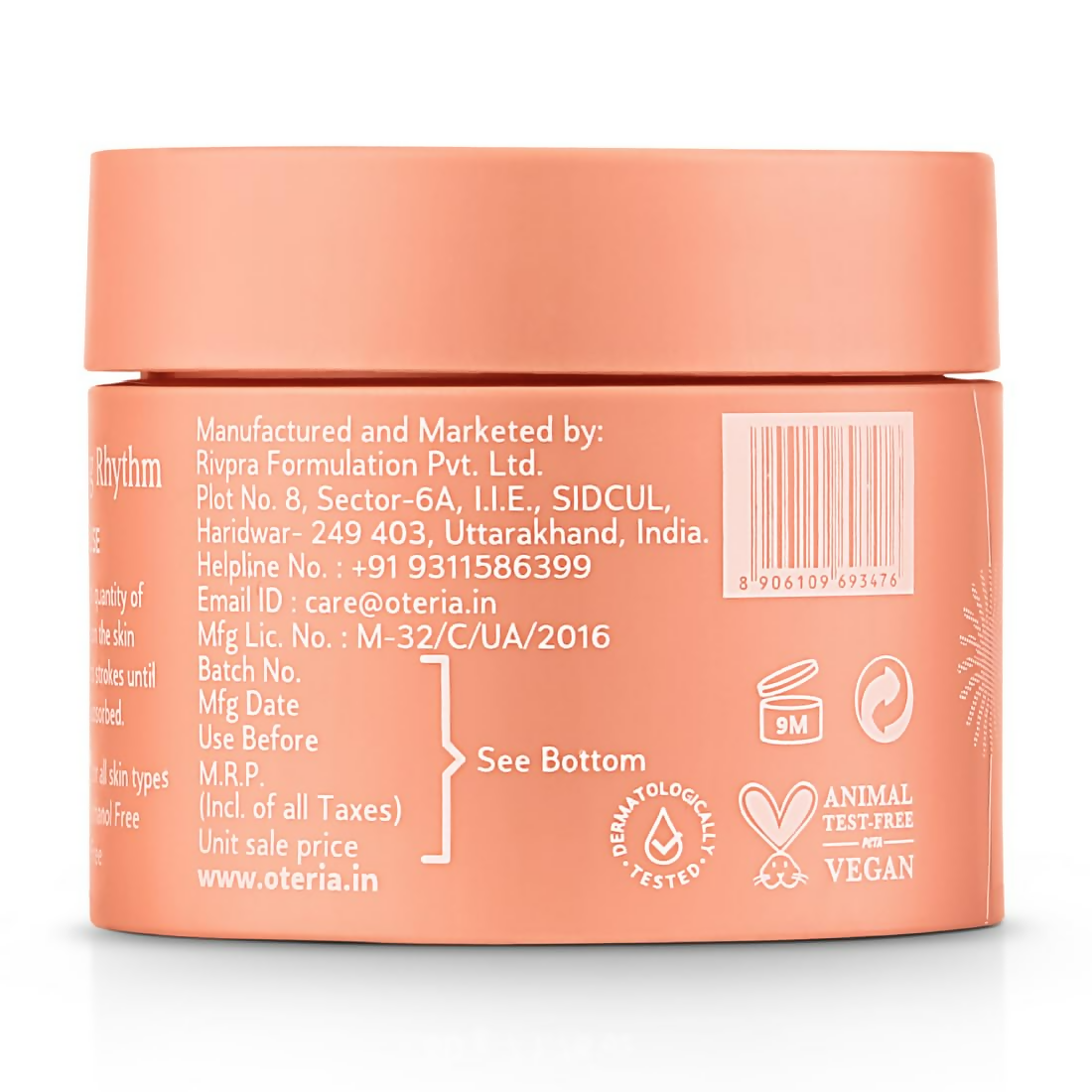 Oteria Go-To Skin Cream Vitamin A & E With Horse Chestnut Seed Extract For Glowing Skin - Distacart