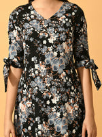 Thumbnail for Myshka Women's Black A-Line Party Dress - Distacart