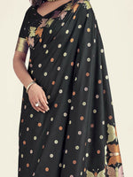 Thumbnail for Preksha Creation Banarasi Soft Silk Women Black Saree - Distacart