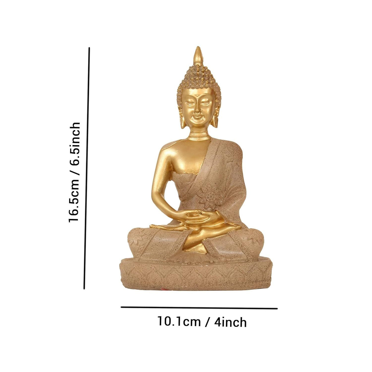 Tied Ribbons Lord Buddha Meditating Statue Idol - Distacart