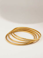 Thumbnail for NVR Women Set of 4 Gold Plated Handcrafted Bangle - Distacart