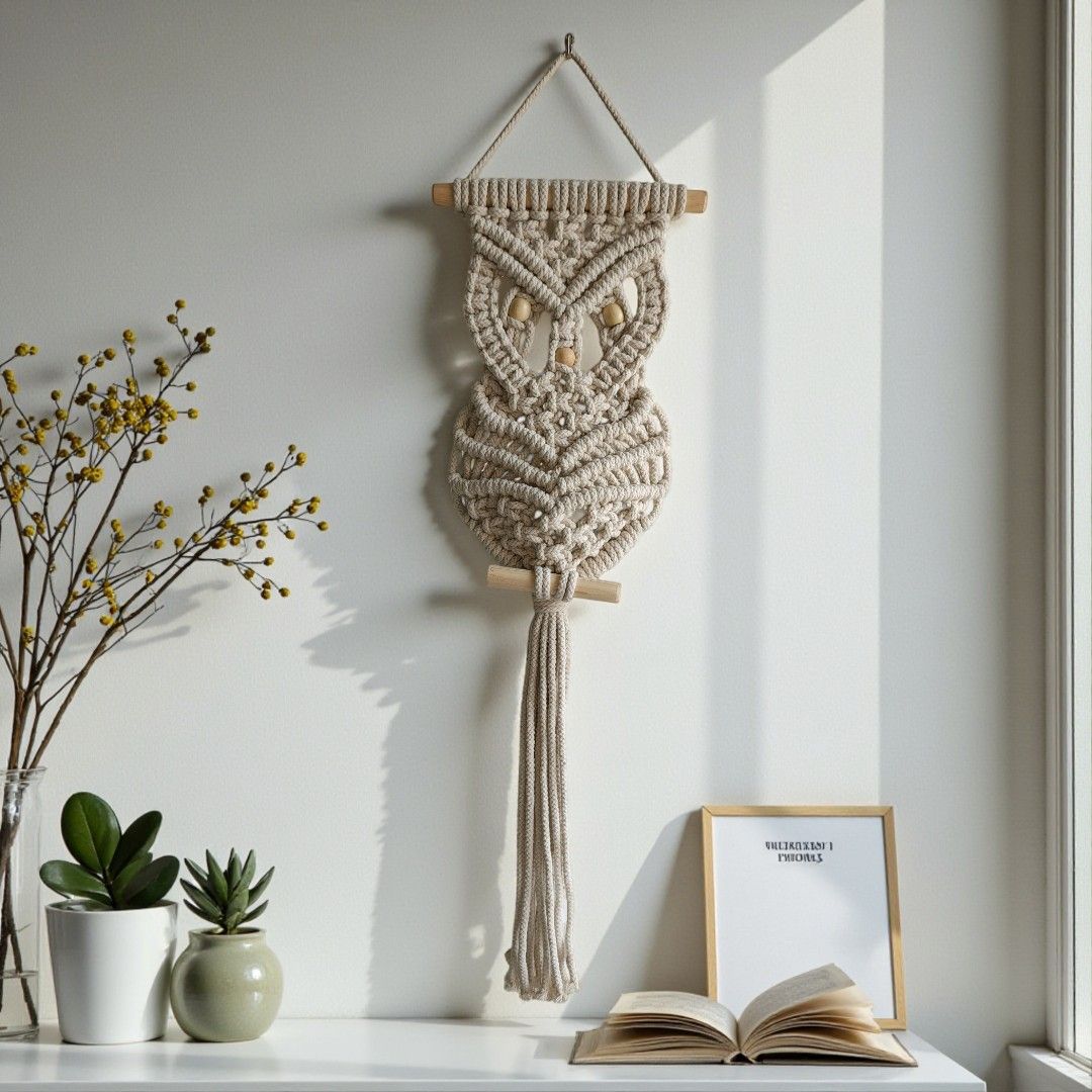 Sun Mun Decors Premium Macrame Owl