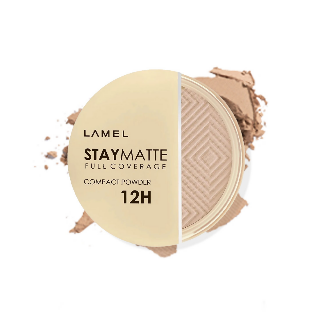 Lamel Stay Matte Full Coverage Compact Powder - 403 Natural - Distacart