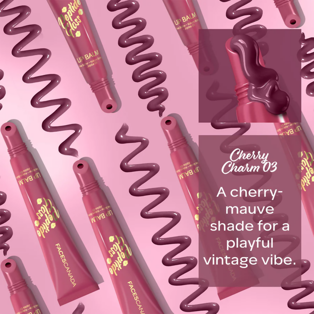 Faces Canada Peptide Gloss Lip Balm - Cherry Charm 03 - Distacart