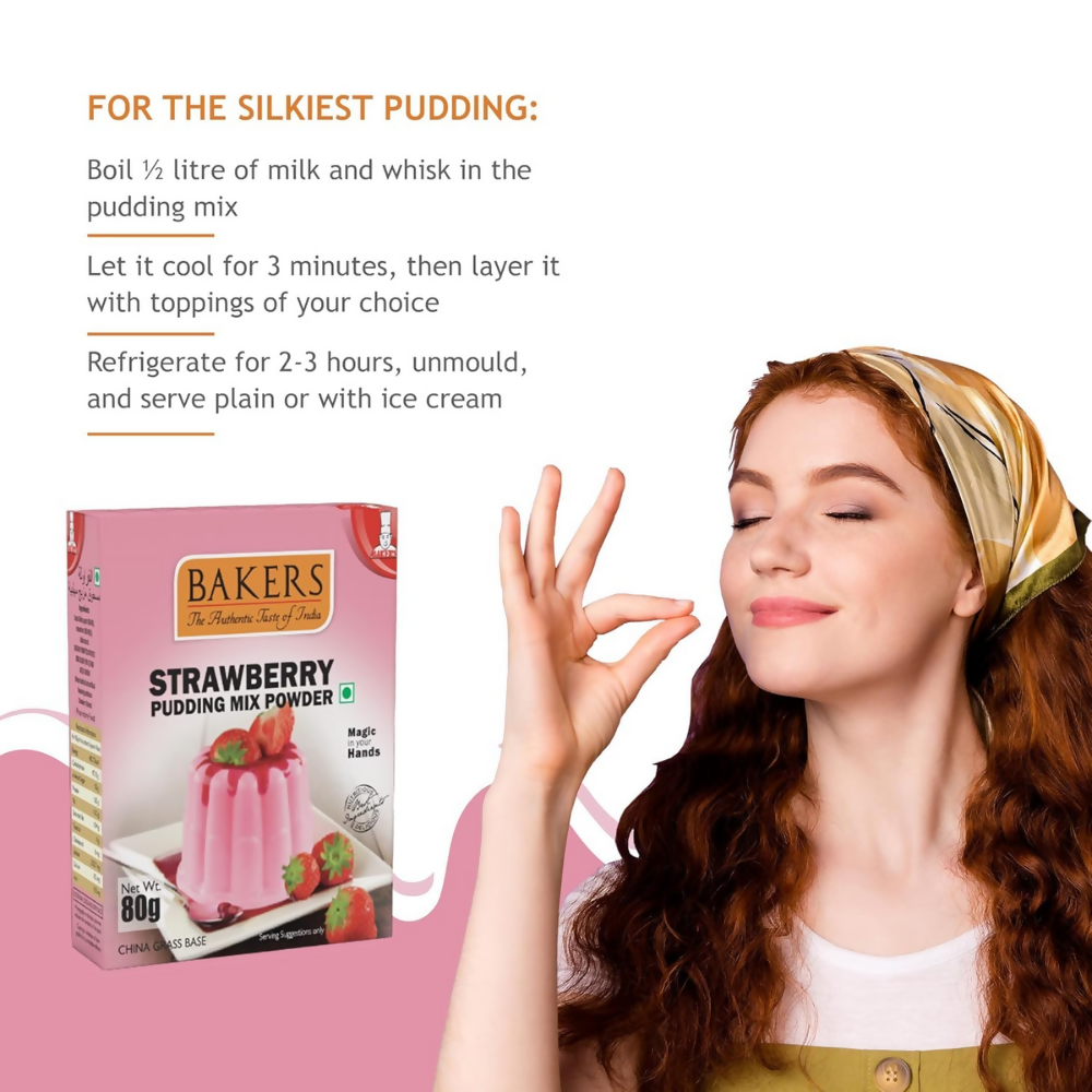 BAKERS Strawberry Pudding Mix - Dista