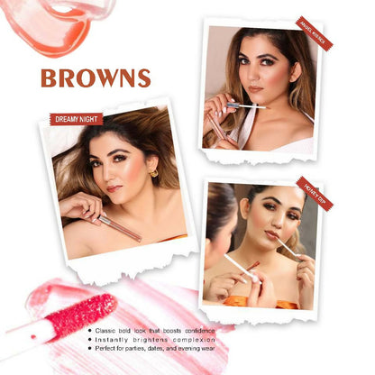 Love Earth Liquid Lip Gloss - Browns - Distacart