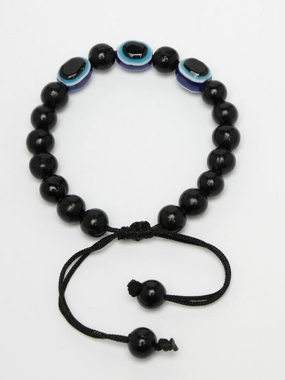 NVR Men & Women Evil Eye Men & Women Black Thread Bracelet - Distacart