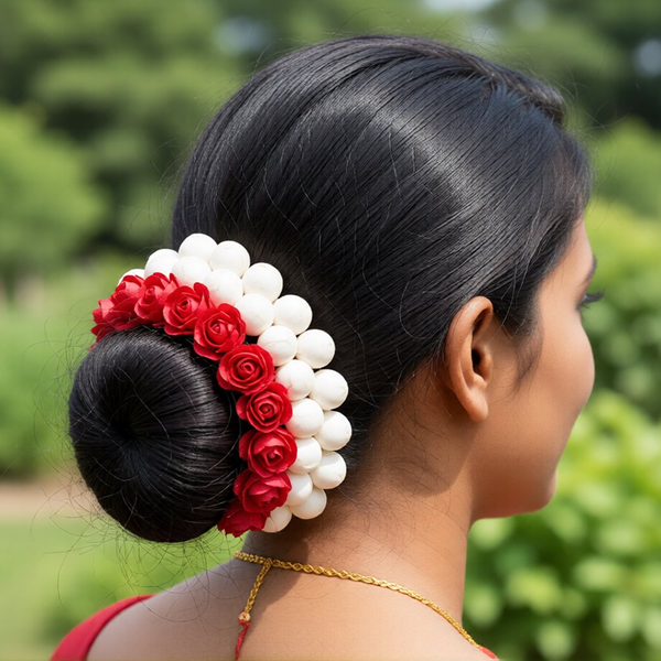 Multi-Color Flower Hair Gajra - Distacart