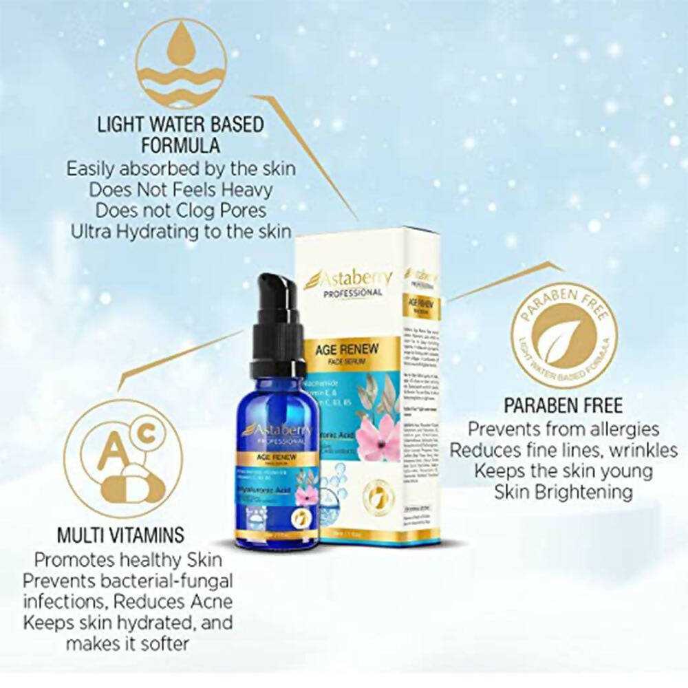 Astaberry Professional Age Renew Face Serum - Distacart