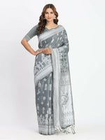 Thumbnail for Astita Linen Cotton Pink Saree