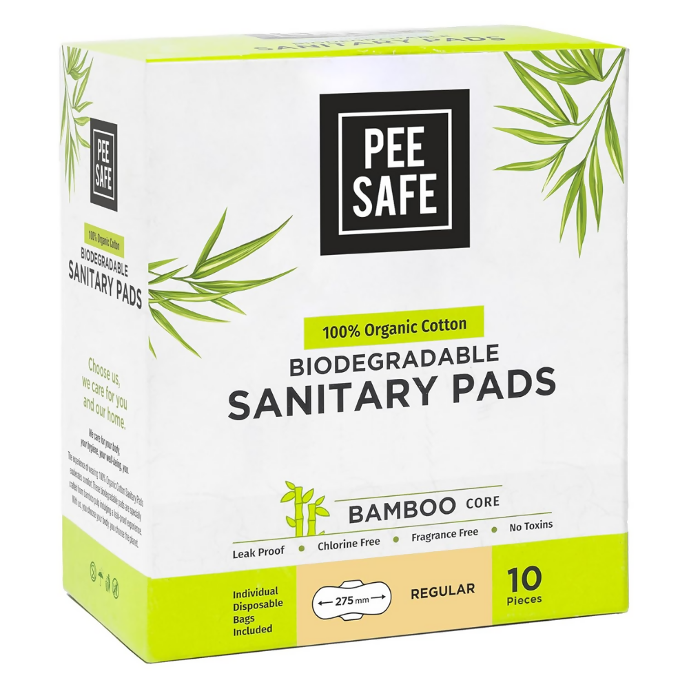Pee Safe Organic Cotton Biodegradable Sanitary Pads - Dista