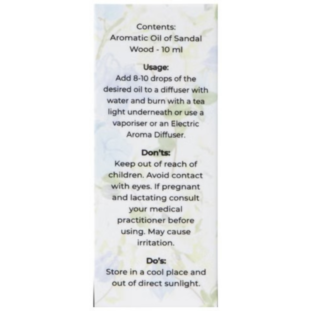 Vrinda Sandalwood Aromatic Oil - Dista