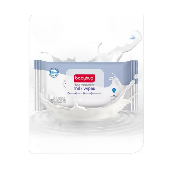 Babyhug Water Daily Moisturising Milk Baby Wet Wipes - Distacart