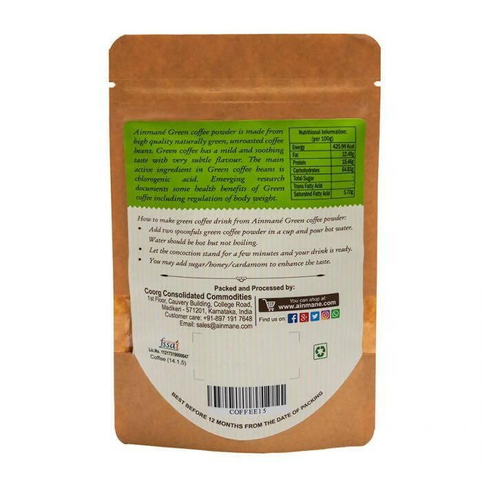 Ainmane Green Coffee Powder - Distacart