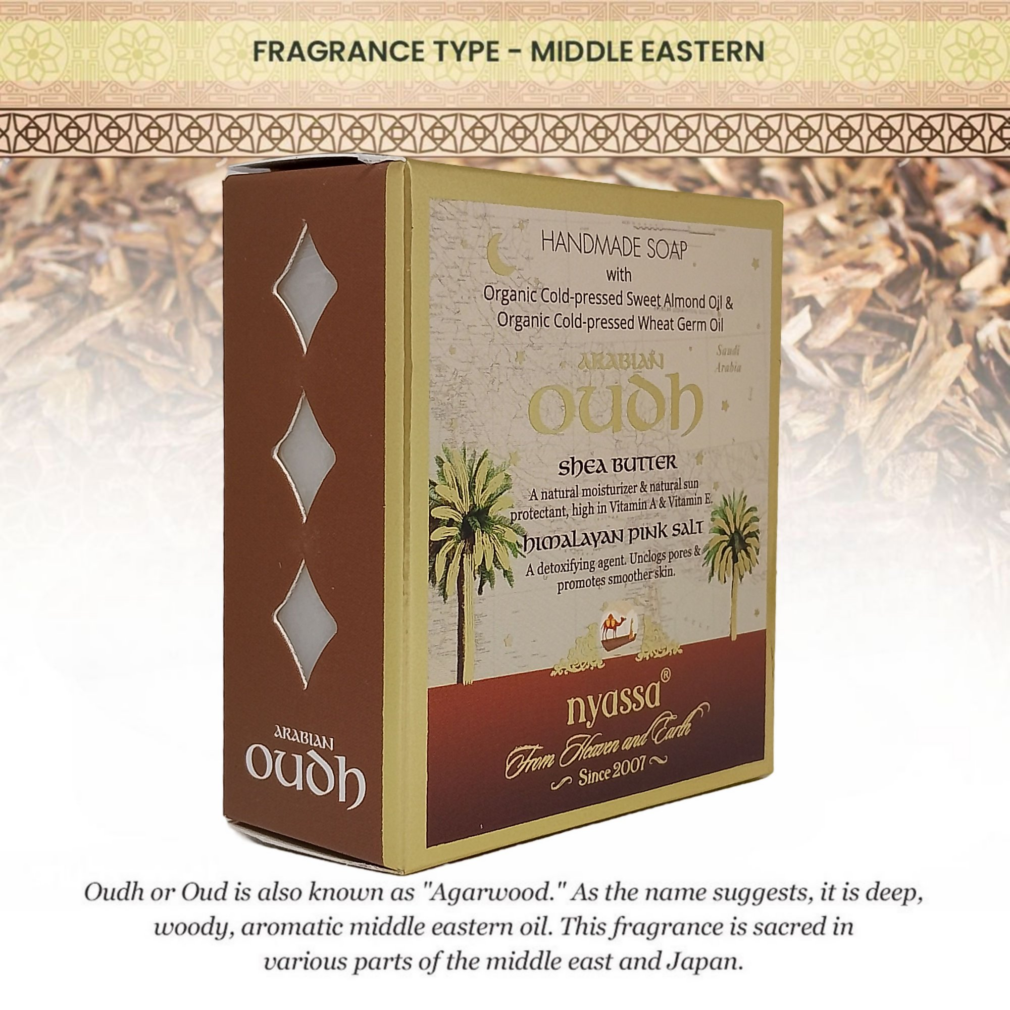 Nyassa Premium Arabian Oud Handmade Natural Bathing Soap - Distacart
