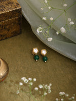 Thumbnail for Ruby Raang Green Kundan Studs