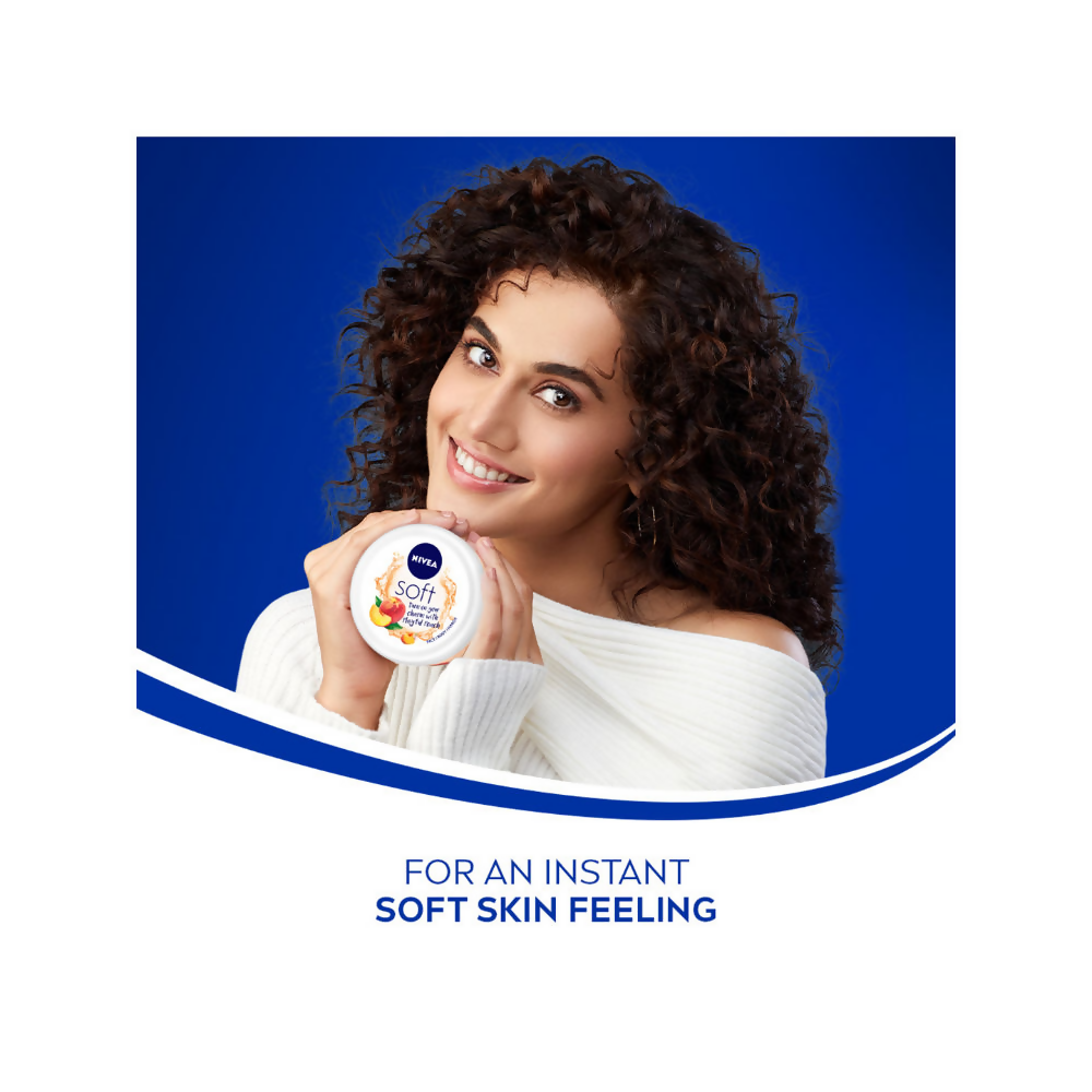 Nivea Soft Light Moisturizer Cream Playful Peach - Distacart