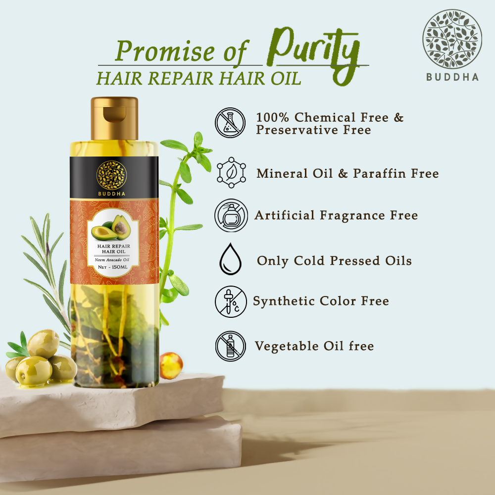 Buddha Natural Hair Repair Treatment Oil - Distacart