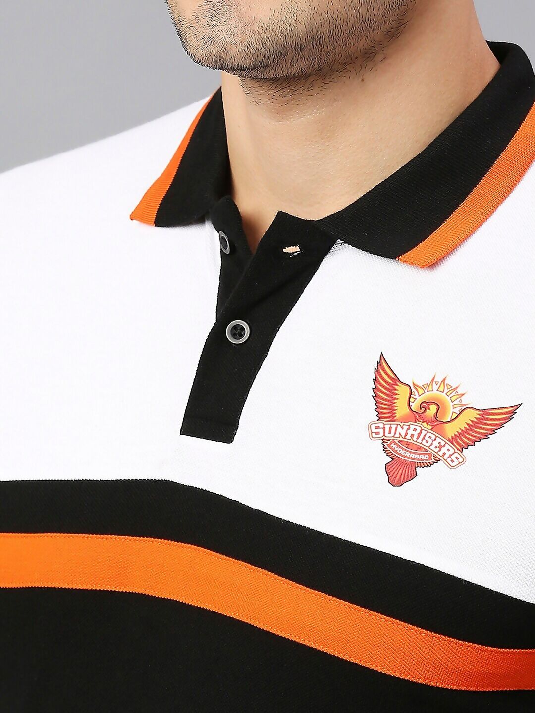 Fancode Sunrisers Hyderabad Logo Print Cotton IPL T-shirt - Distacart
