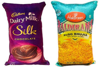Thumbnail for Unique Fashion Pack of 2 Microfibre Filled Reversible Cushion For Kids - Dairy Milk Silk And Haldiram - Distacart
